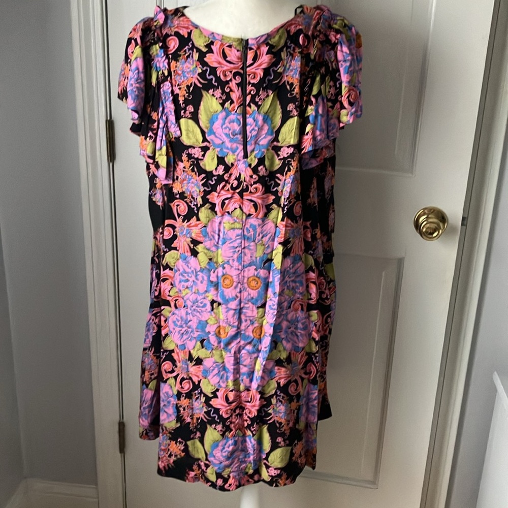 Free People floral babydoll loose dress with pockets S EUC - Picture 2 of 12